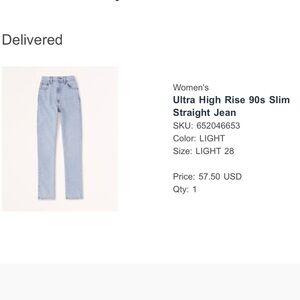 Abercrombie & Fitch Light Blue Women's Jeans